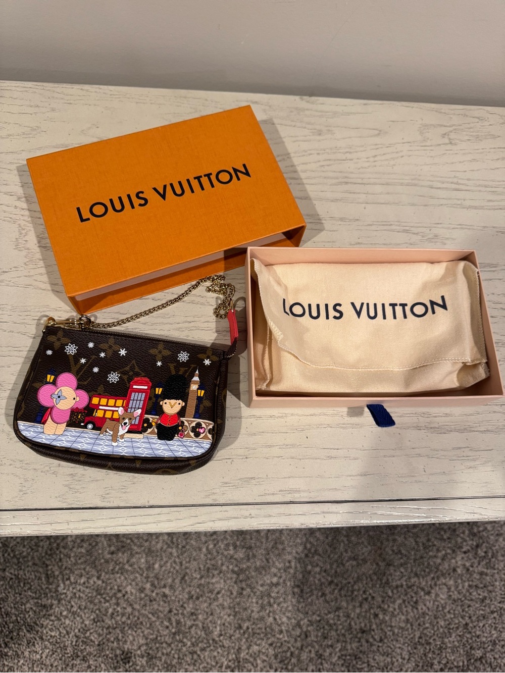 Louis Vuitton 2021 Christmas Animation London Mini Pochette
